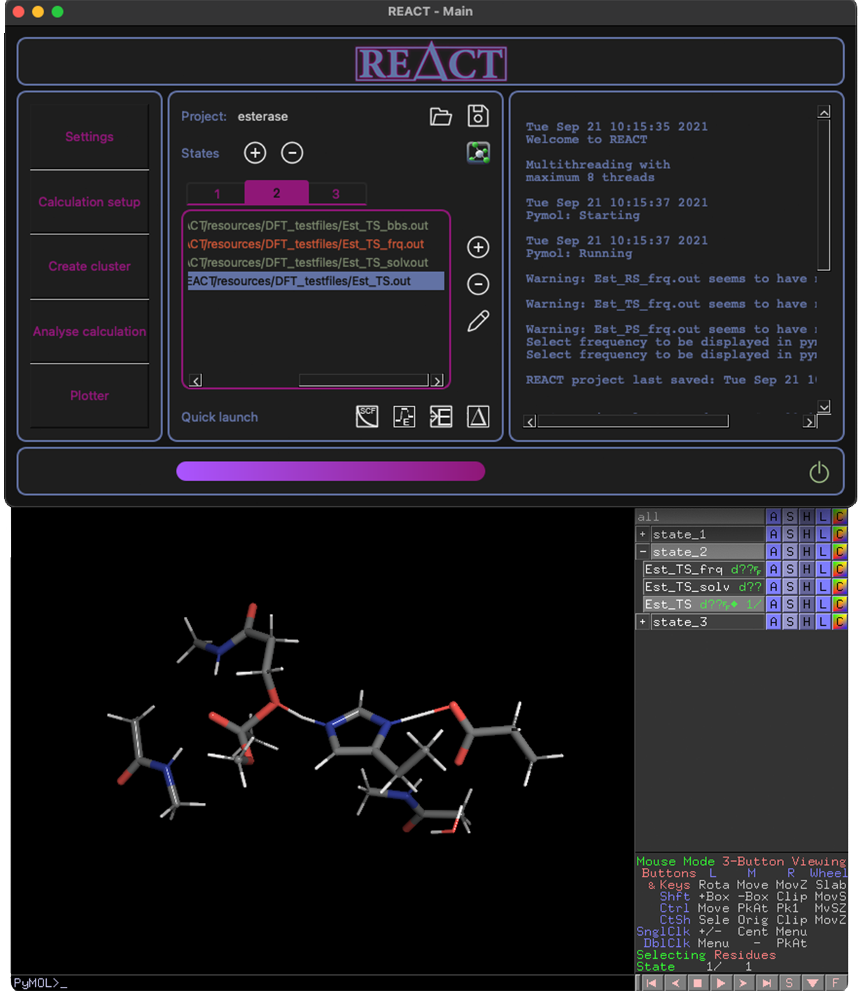 REACT pymol